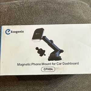 Black Magnetic Phone Mount for Car Dashboard